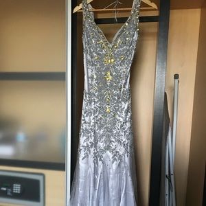 Gray Prom Dress